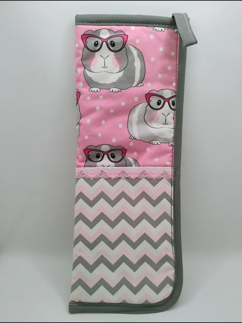 Guinea Pig Pattern Heat Resistant Travel Storage Pouch-Handmade